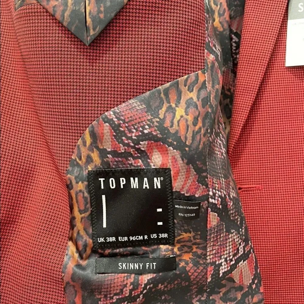 Topman Houndstooth Suit 2 pc set - Picture 6 of 14